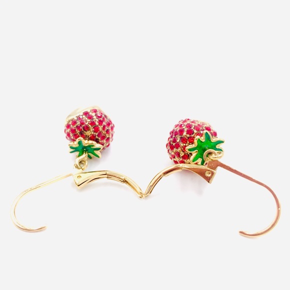 ‼️SOLD‼️ Kate Spade Outside the Box Strawberry Earrings - Picture 4 of 8